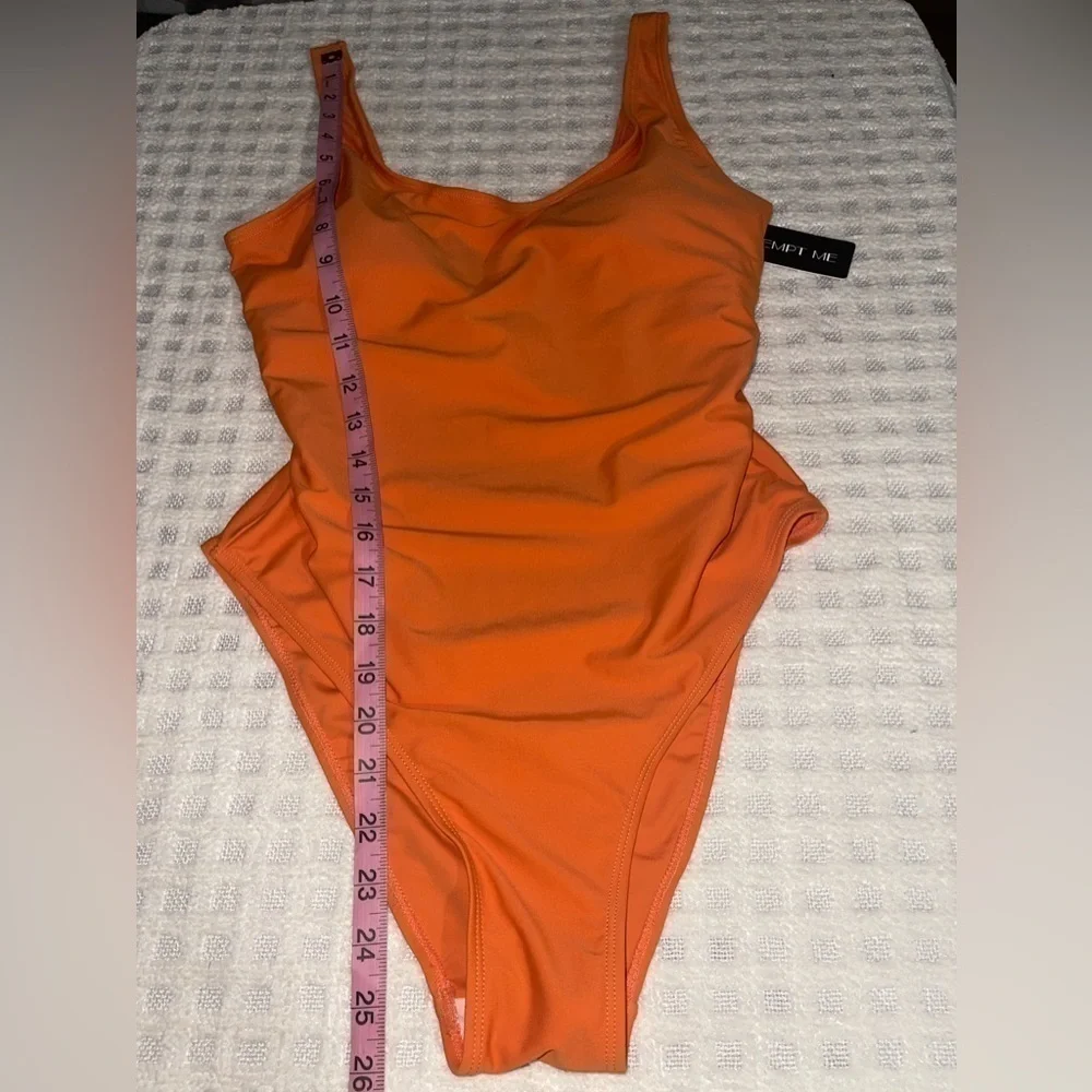 Tempt Me Orange Swimsuit, Size Medium, Nwt - Picture 6 of 7